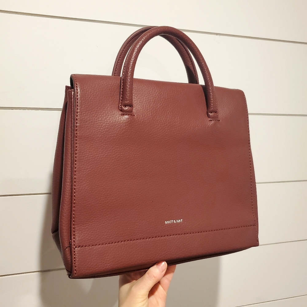 Matt & Nat Burgundy Tote